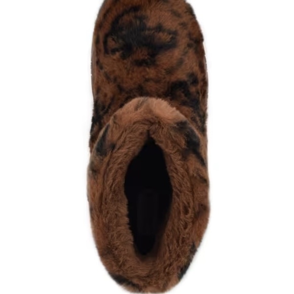 NEW Guess Womens United Quattro G Faux-Fur Booties Brown Size 7 - Picture 4 of 10